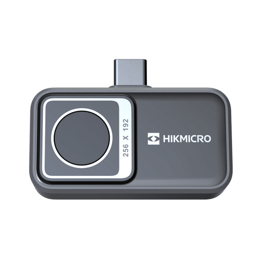 HikMicro Mini2 V2 thermal imager 3-in-1 interface showing USB-C and Lightning port compatibility for universal smartphone use