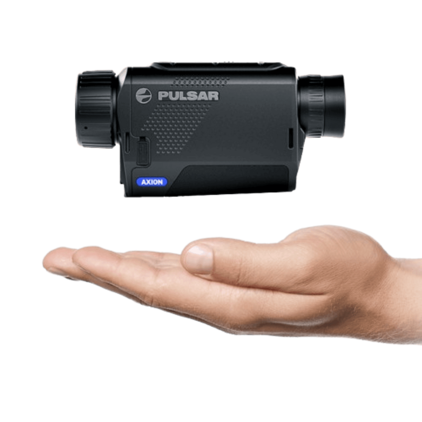 Pulsar Axion XQ30 Pro thermal monocular held in hand