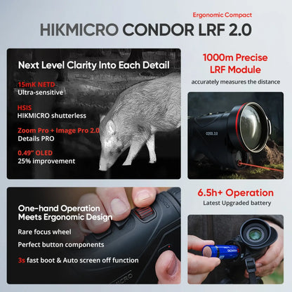 HIKMICRO Condor LRF CQ50L 2.0 - Handheld Thermal Monocular
