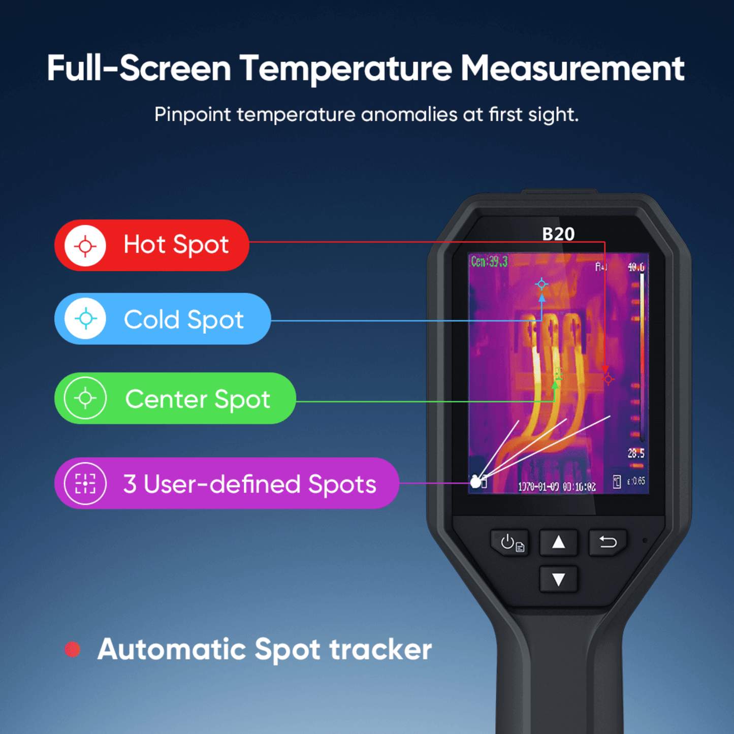 HikMicro B20 Handheld Thermal Imager Full Screen Thermography Temperature Measurement