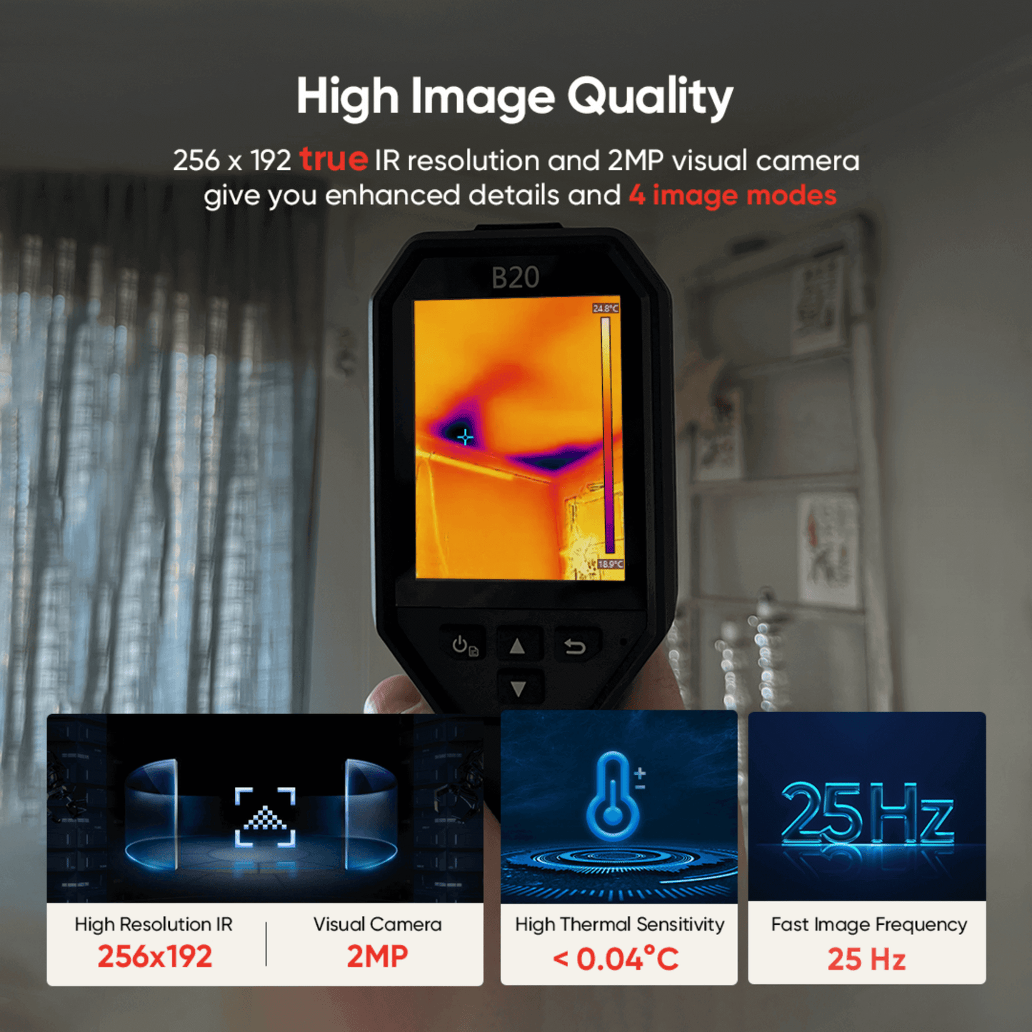 HikMicro B20 Handheld Thermal Imager High Image Quality Example