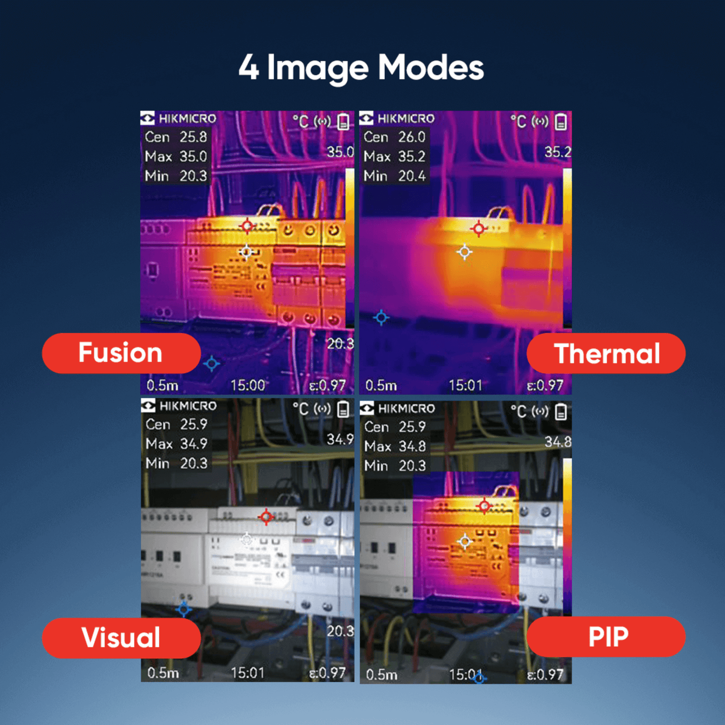 HikMicro B20 Handheld Thermal Imager Multiple Image Modes