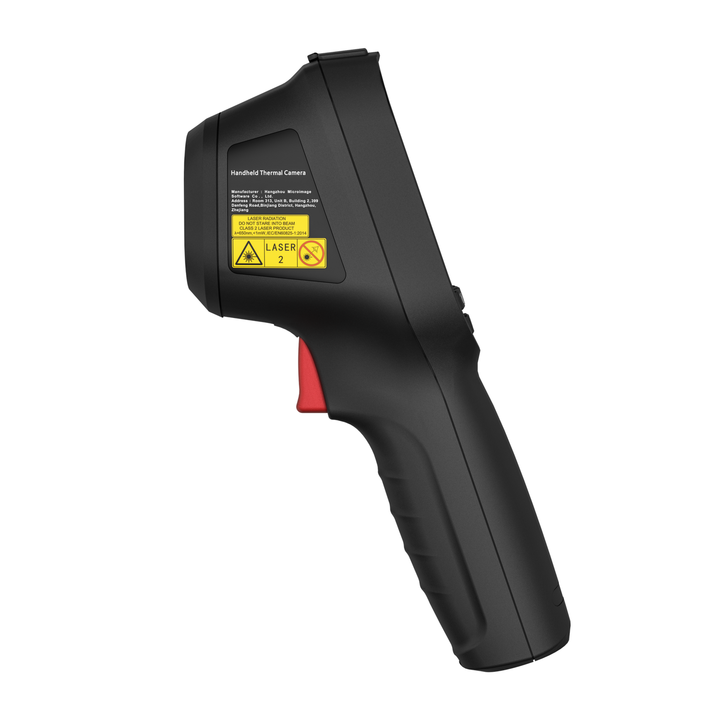Left Side Profile view of the Bi-Spectrum HikMicro Eco-V Handheld Thermal Imager 
