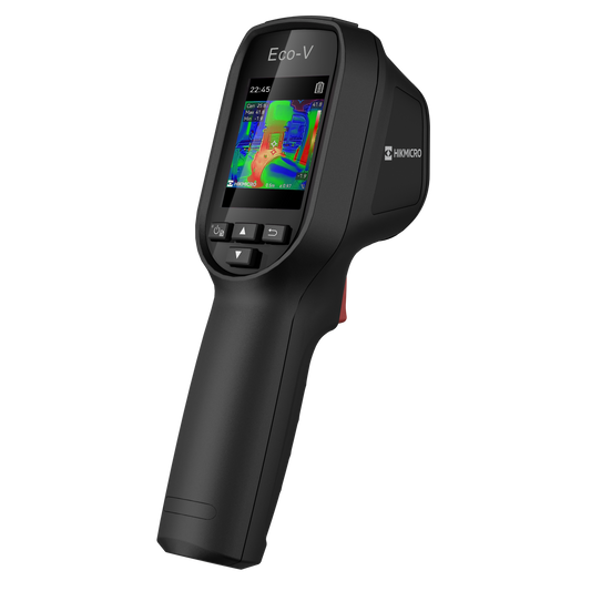 Rear Right Hand View of the Bi-Spectrum HikMicro Eco-V Handheld Thermal Imager 