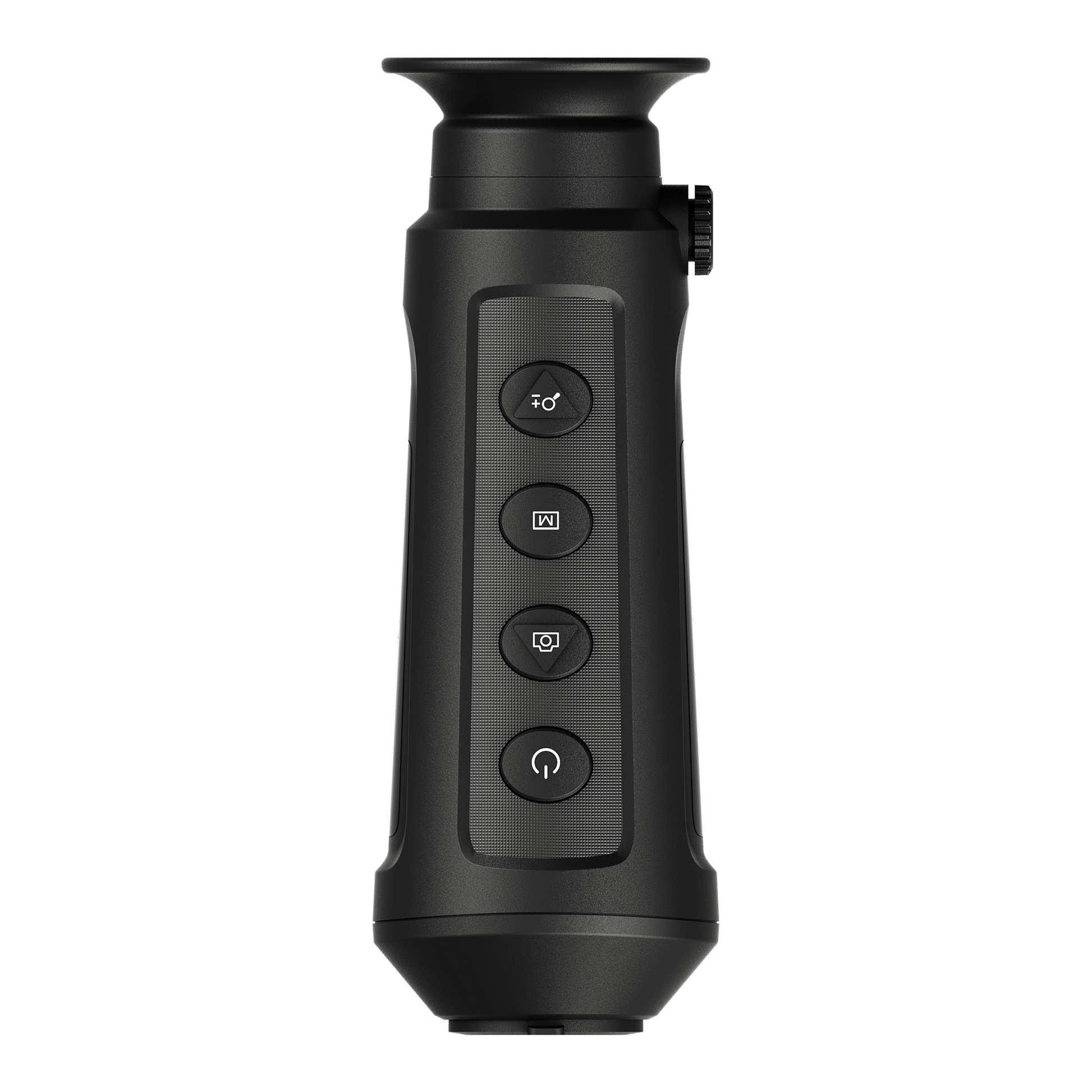 Lynx Pro LE10S Thermal Monocular top view showing easy-to-use navigation buttons