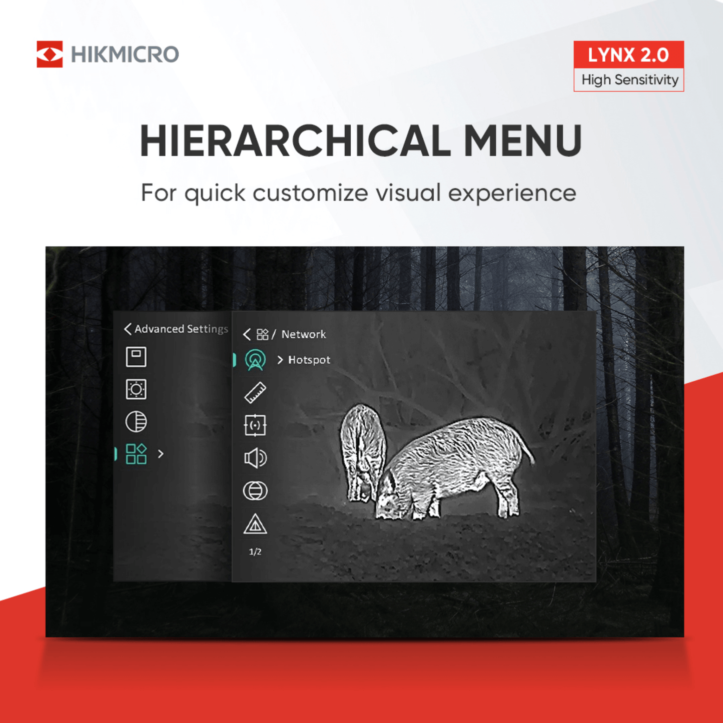 HikMicro Lynx LH25 2.0 Monocular New improved menu navigation