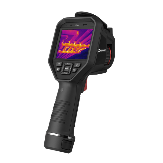 HikMicro M11 Handheld Thermography Camera rear right view on a transparent background