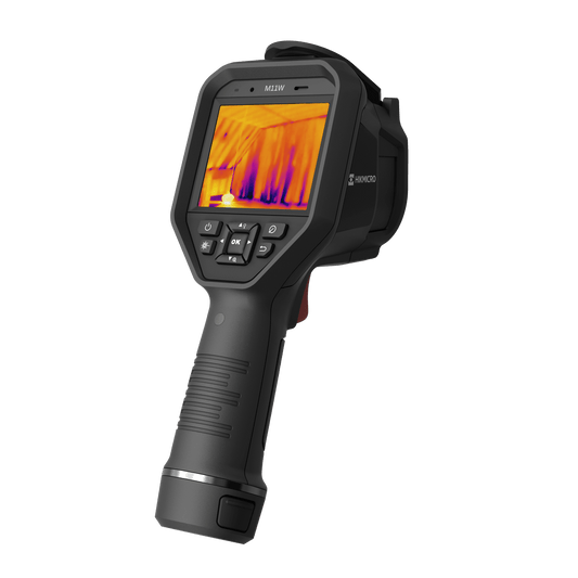 HikMicro M11W Handheld Thermography Camera rear right view on a transparent background