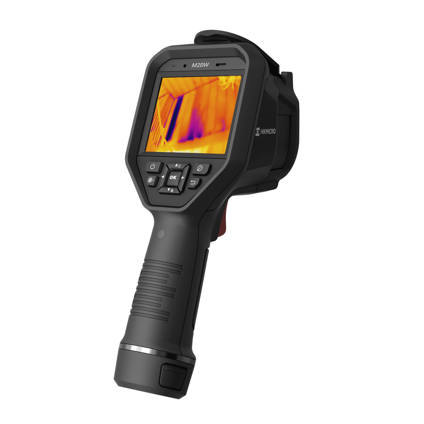 HikMicro M20W Handheld Thermography Camera on a transparent background - Rear Right View Alternative