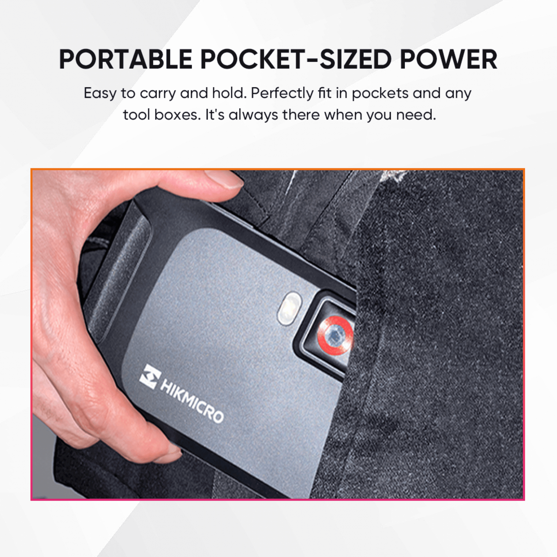HikMicro Pocket 1 Handheld Thermography Camera Portable Pocket Sized Power