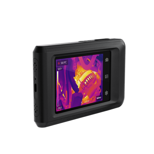 HikMicro Pocket 1 Handheld Thermography Camera View of Screen and Charging Port