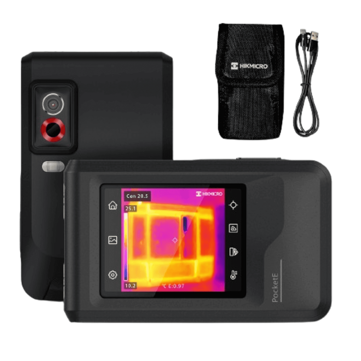 HikMicro PocketE Handheld Thermal Imager with Touchscreen (1.35mm) (96x96)