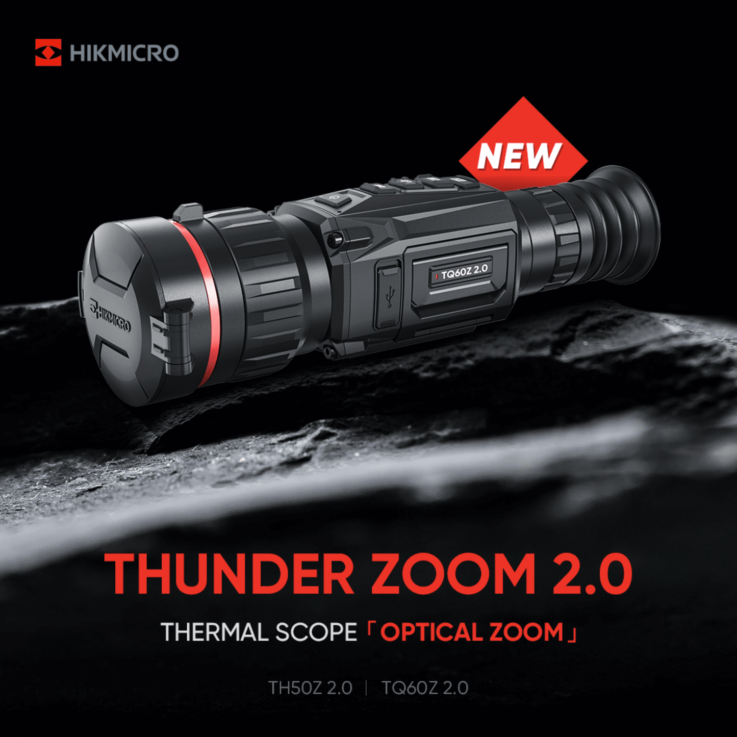 HikMicro Thunder Zoom TH50Z 2.0 Is a thermal scope with optical zoom on the thermal lens