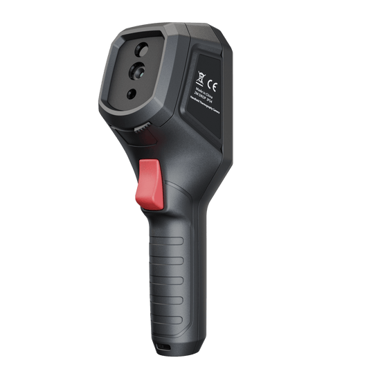 HikMicro B20S thermal imager featuring a 3.2-inch LCD screen, 2MP visual camera, and IP54 rugged housing for industrial use