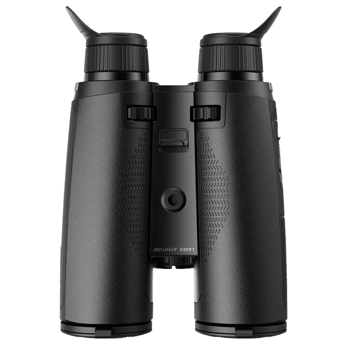 Bottom view of the Nocpix OMNI L19R highlighting the textured grip barrels, central tripod adapter socket, and rubber-sealed USB Type-C port cover