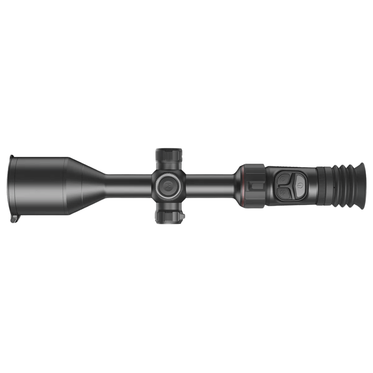 Top view of the Nocpix ACE 2 S60R central turret showing the ergonomic manual focus wheel and elevation controls