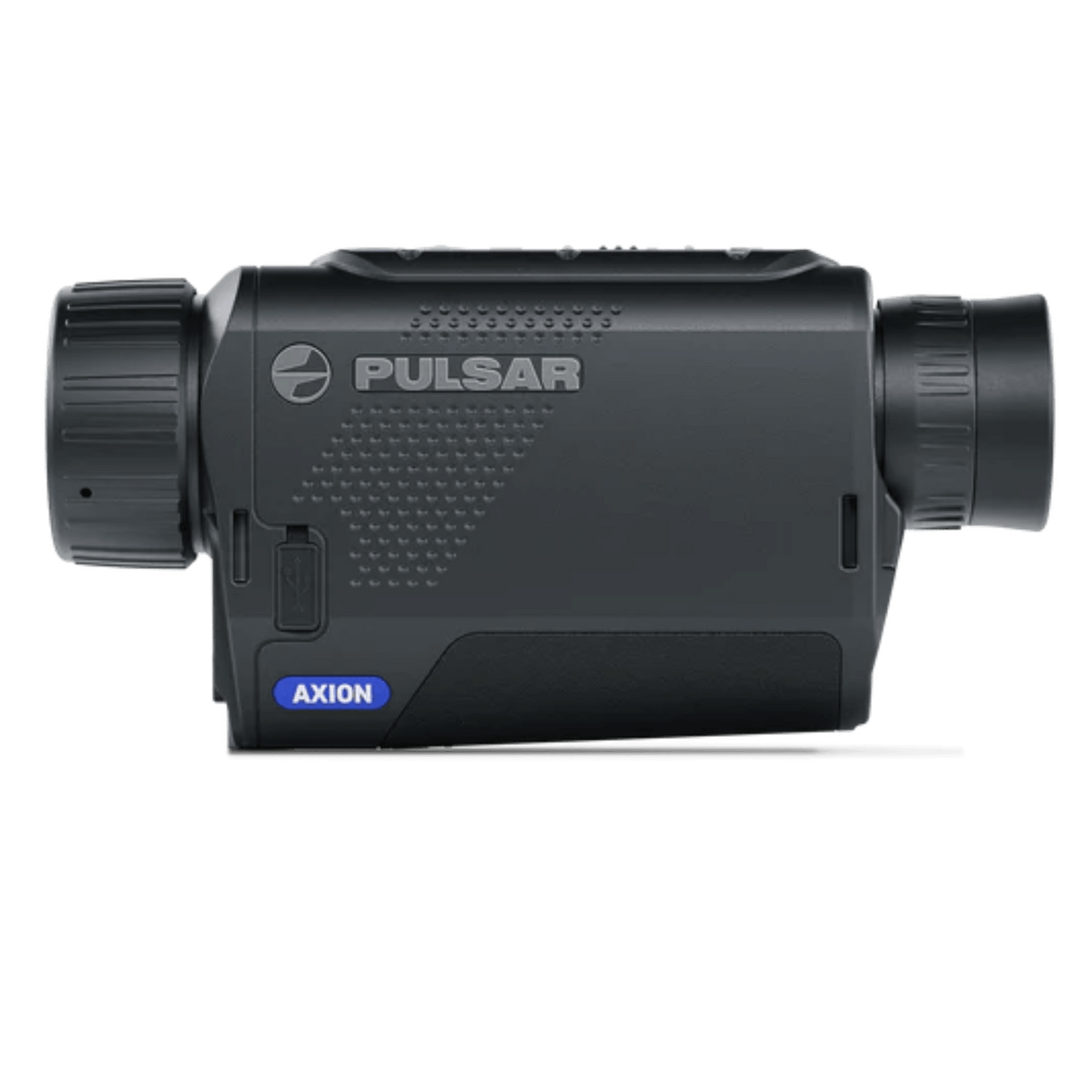 Close-up of Pulsar Axion XQ30 Pro thermal monocular display