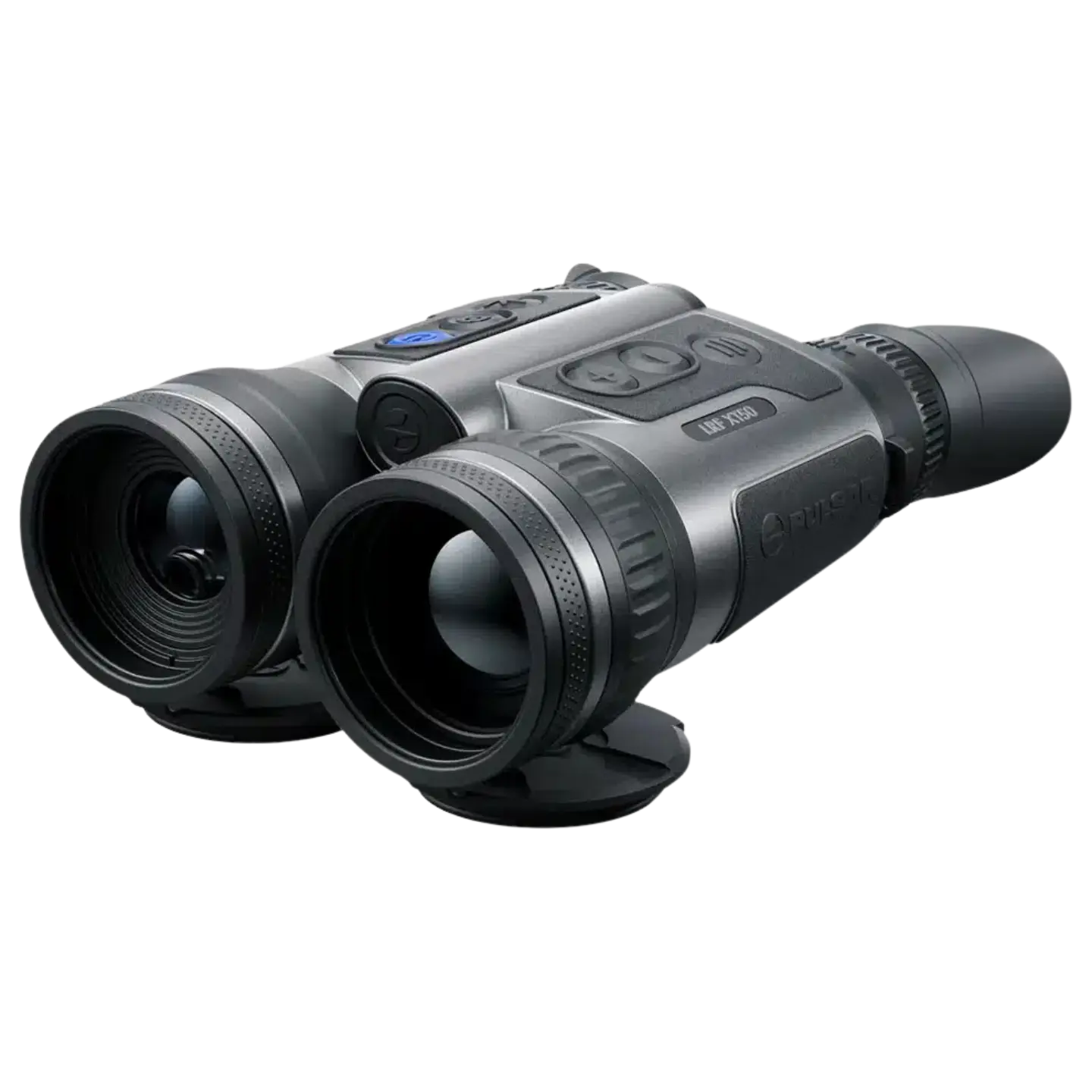 Pulsar Merger LRF XT50 HD Thermal Binoculars - HD thermal Binoculars built for tough conditions, featuring European made thermal technology - Front Left View of thermal device