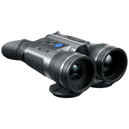 Pulsar Merger LRF XT50 HD Thermal Binoculars - HD thermal Binoculars built for tough conditions, featuring European made thermal technology - Front Right View of thermal device