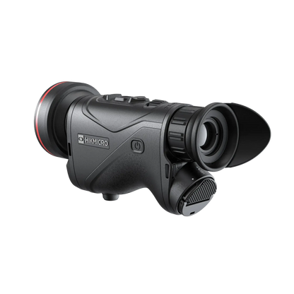 Hikmicro Condor LRF CQ50L - Rear Left view of the new Condor thermal monocular featuring a large occular Lens  system