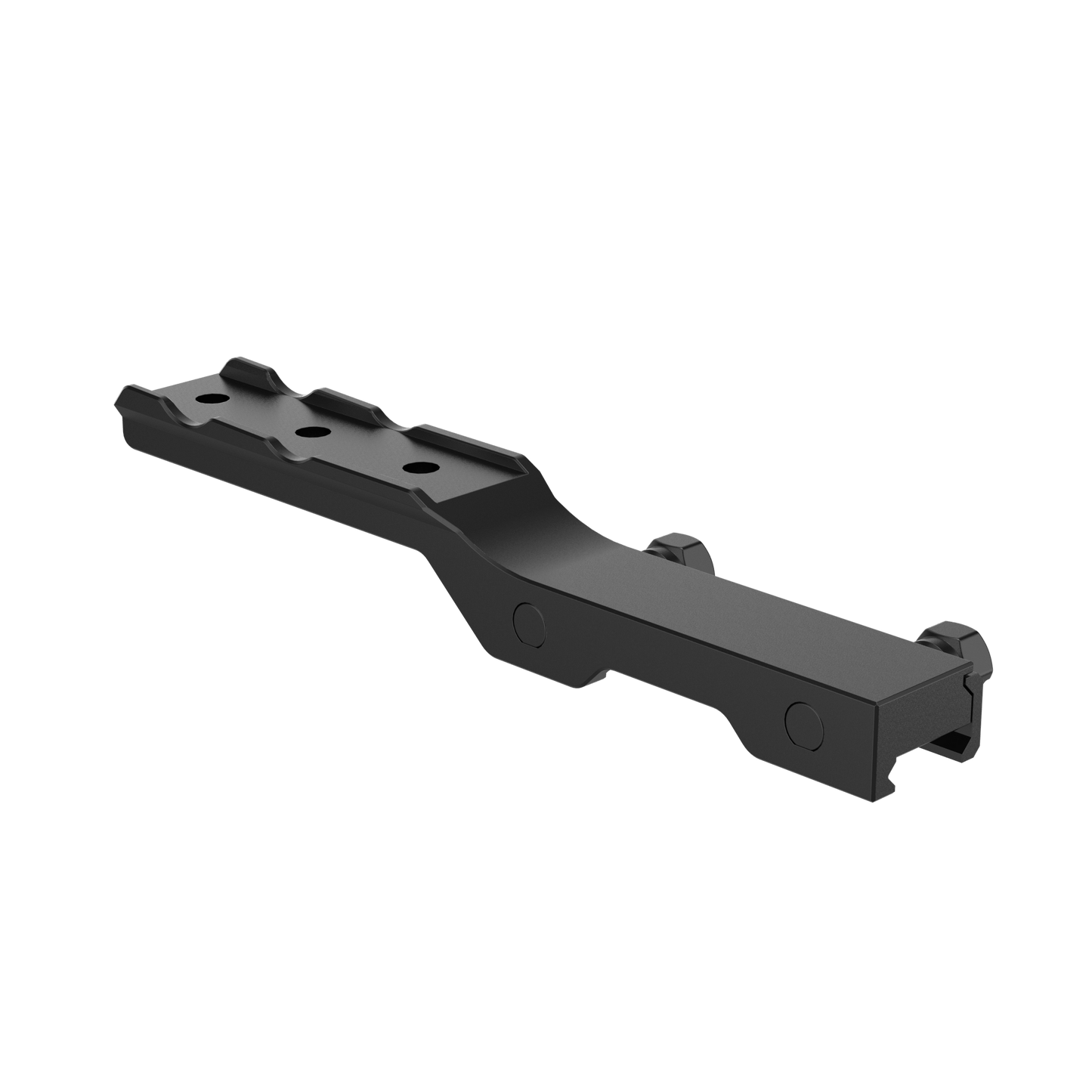  HikMicro Rail Mount Adapter (HM-R-WP) securely attached to a rifle's Picatinny rail, ready to mount a HikMicro thermal scope.