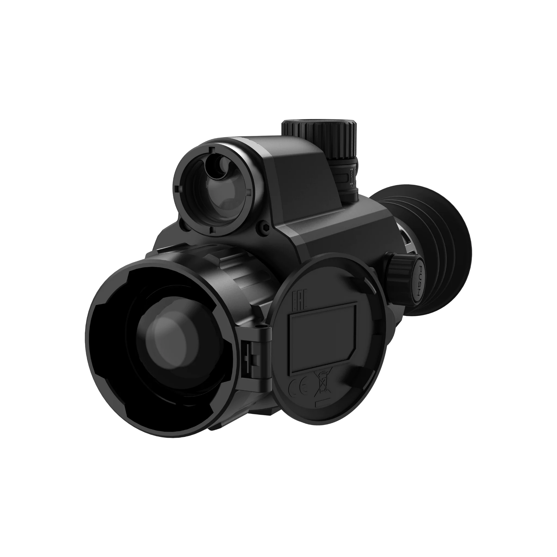 HIKMICRO Panther PH35L 2.0 Thermal Image Scope (35 mm) and Lasor Range Finder Front Left View 