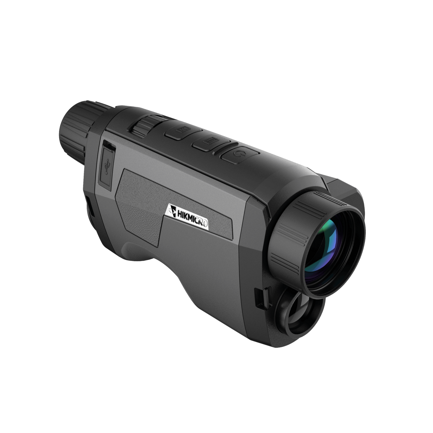 Cape Thermal imaging monocular for sale - HikMicro Gryphon GH35L Handheld thermal monocular front left view without eye piece