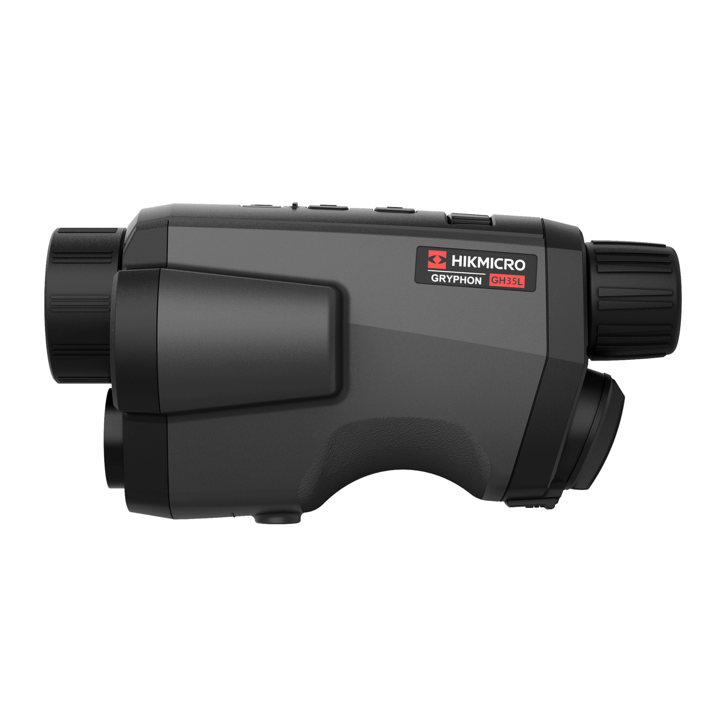 Cape Thermal imaging monocular for sale - HikMicro Gryphon GH35L Handheld thermal monocular left side view