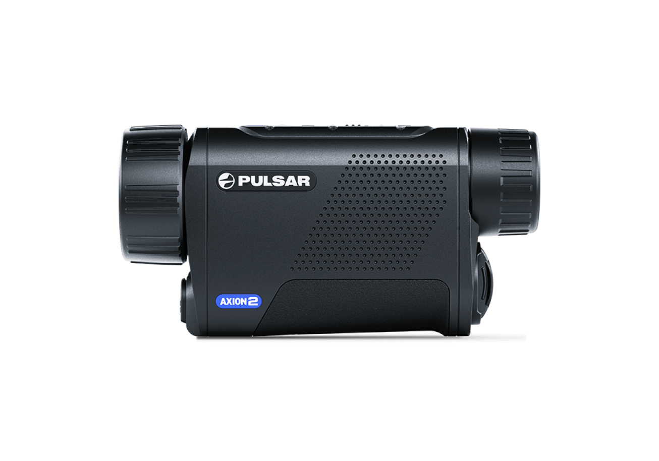 Pulsar Axion 2 XQ35 Handheld Thermal Monocular for Sale with Cape Thermal Left Side View