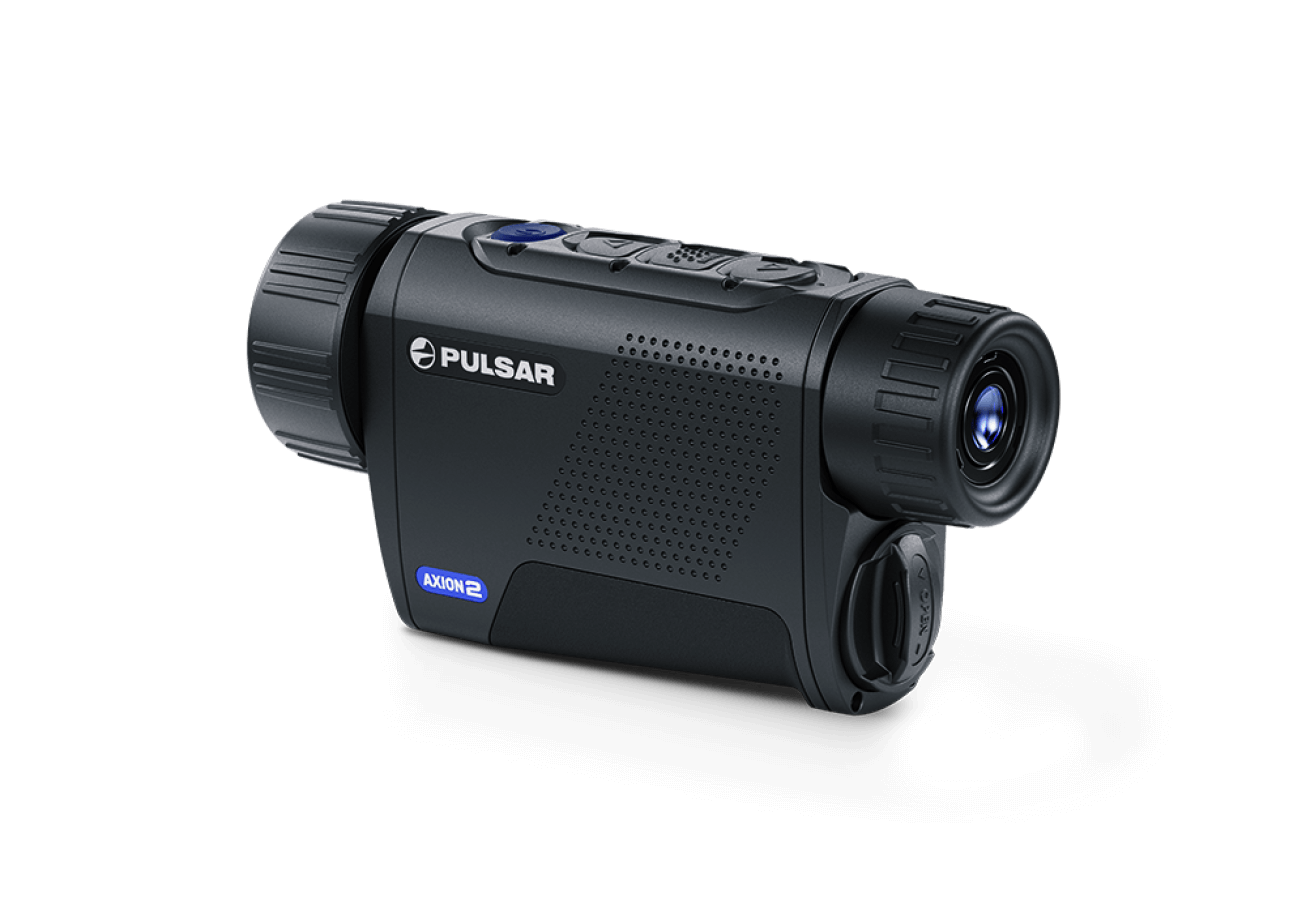 Pulsar Axion 2 XQ35 Handheld Thermal Monocular for Sale with Cape Thermal Rear Left View