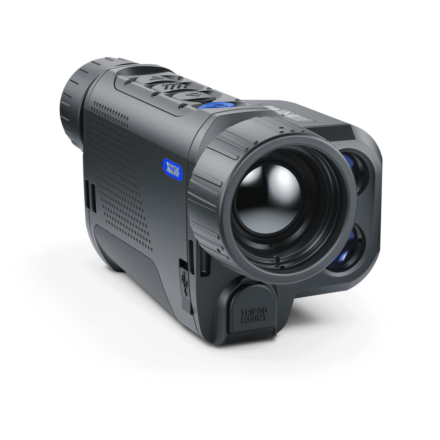 Front Right View Pulsar Axion XQ38 LRF thermal imaging monocular for sale Cape Thermal