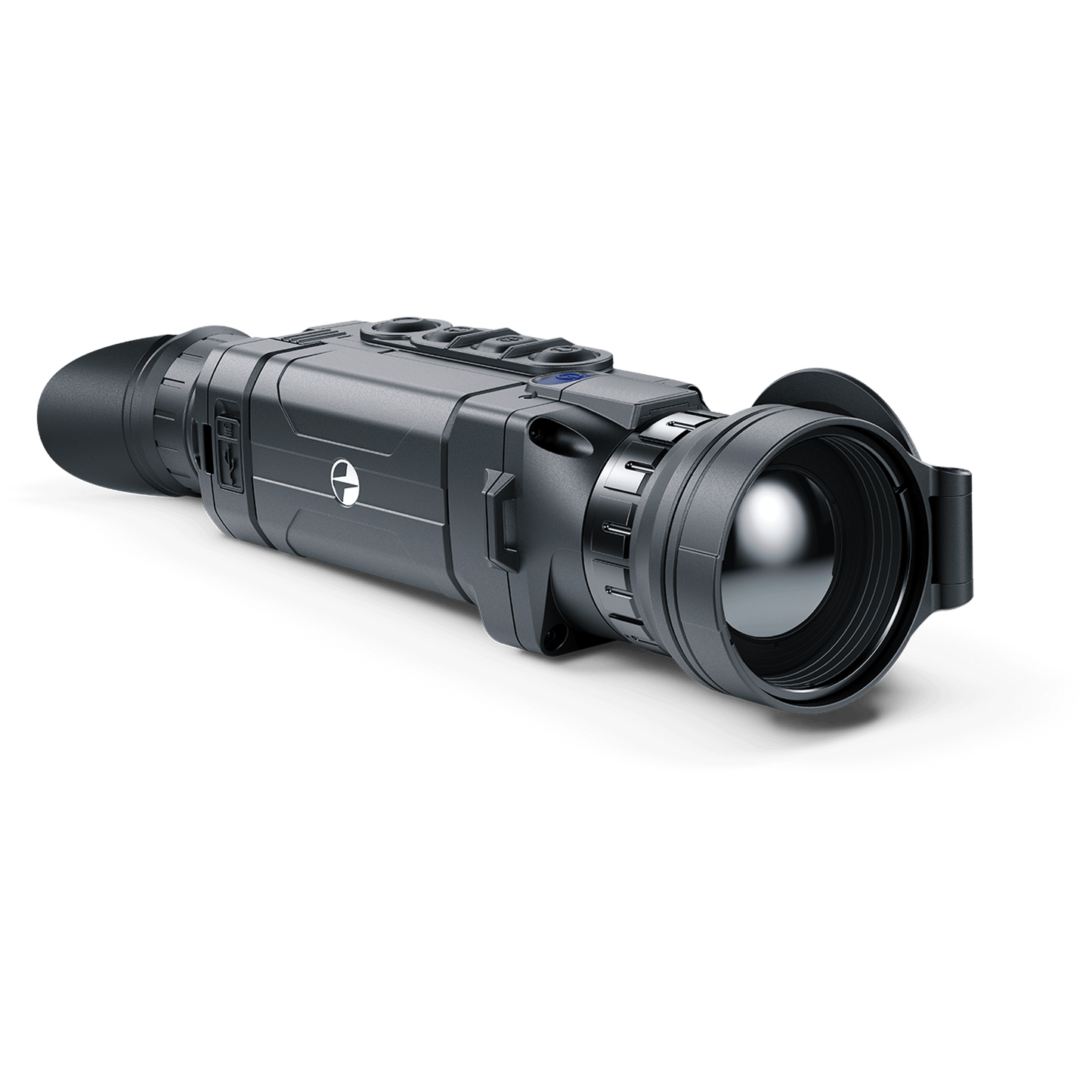 Front Right view with Pulsar IPS Battery Pulsar Helion 2 XQ50F Thermal Imaging Monocular - Cape Thermal