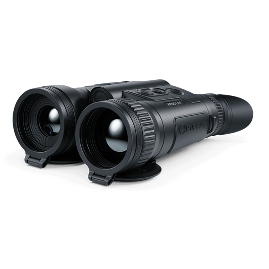 Pulsar Merger LRF XP50 Pro Thermal Imaging Binoculars for Sale with Cape Thermal Front Left View