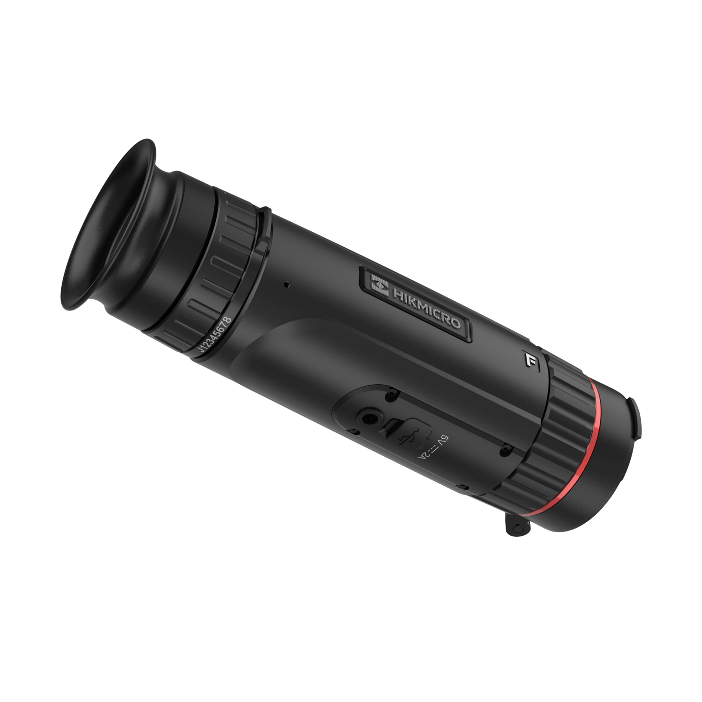 HikMicro Thermal Imaging Monocular for Sale - HikMicro Falcon Series FH25 - HM-TS43-25XG_W-FH25 - Right Side View from Bottom