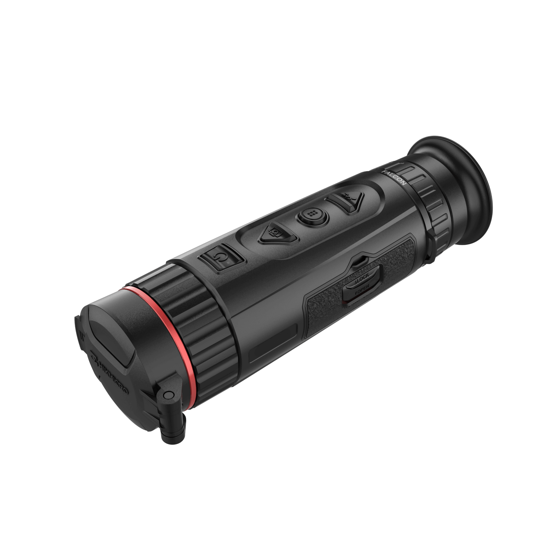 HikMicro Thermal Imaging Monocular for Sale - HikMicro Falcon Series FQ35 - HM-TS46-35XG_W-FQ35 - Top Front Left View