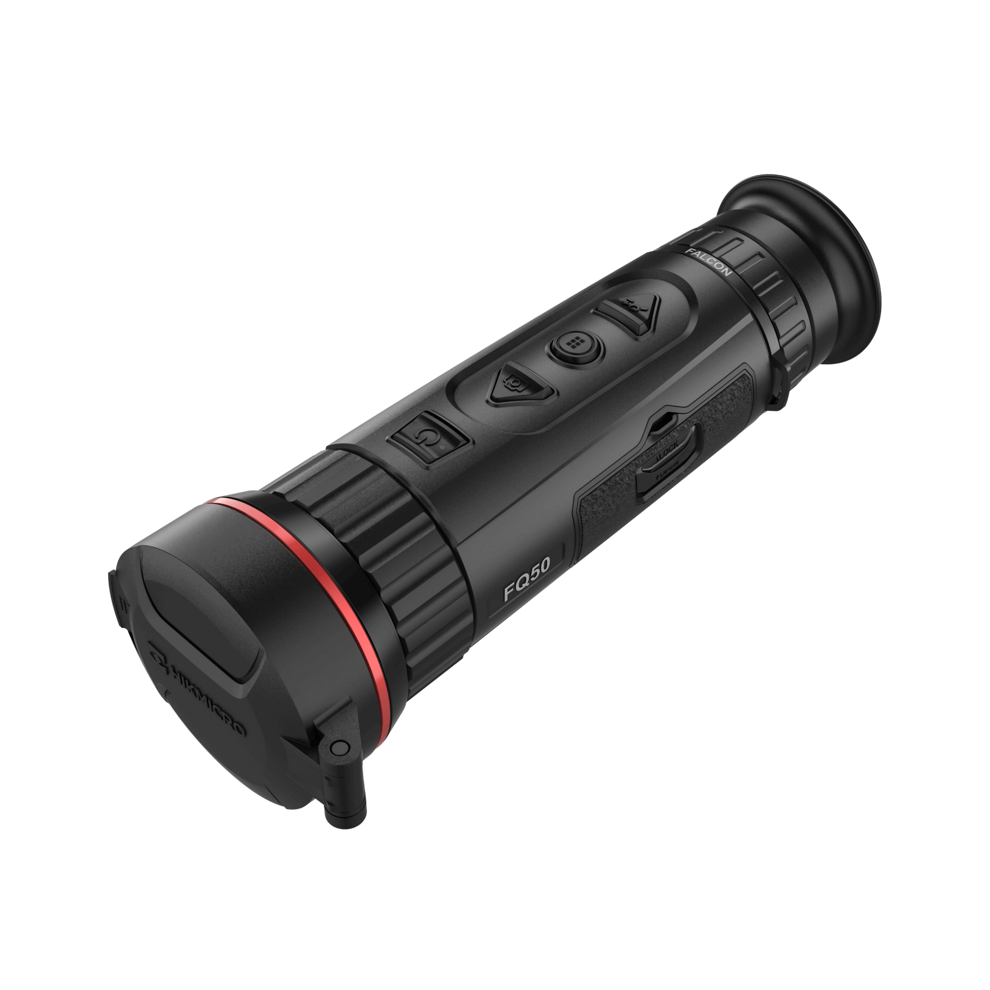 HikMicro Thermal Imaging Monocular for Sale - HikMicro Falcon Series FQ50 - HM-TS46-35XG_W-FQ50 -  Front Left from above