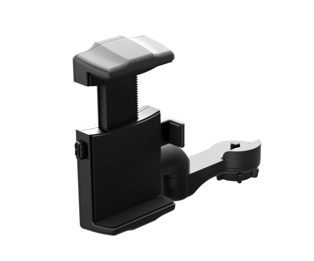 Pulsar Helion Flip-up Phone Mount for single handed smartphone streaming from Pulsar Helion thermal imaging monoculars from Cape Thermal Front left view