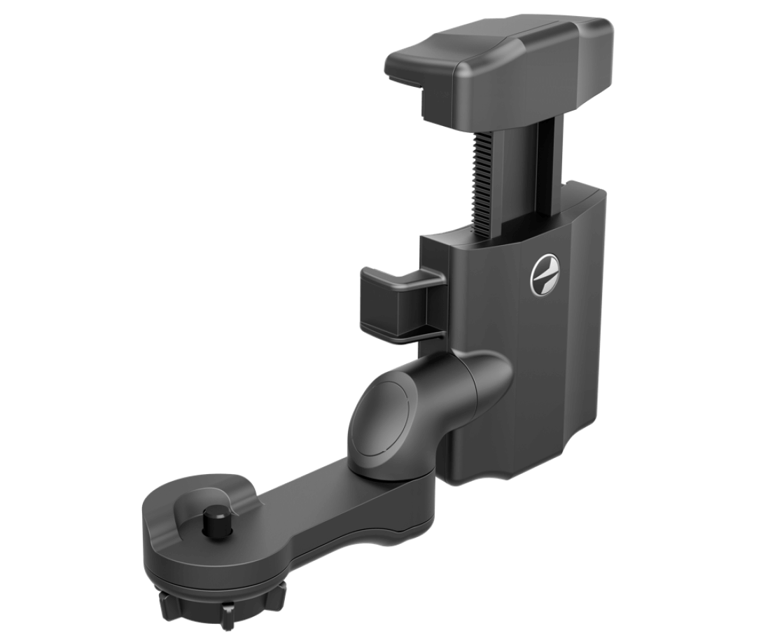 Pulsar Helion Flip-up Phone Mount for single handed smartphone streaming from Pulsar Helion thermal imaging monoculars from Cape Thermal right side view